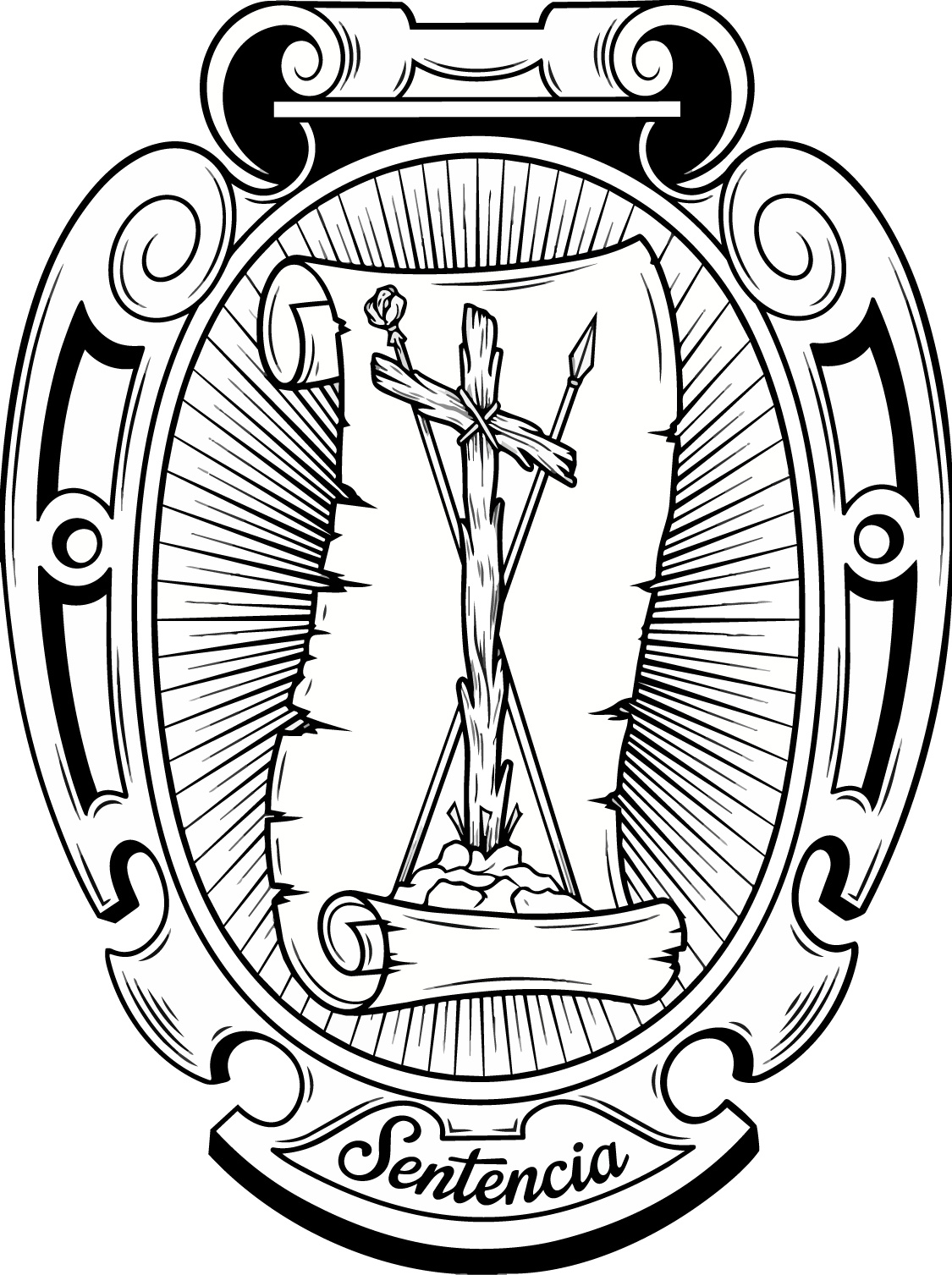 Escudo de la Cofradía de La Sentencia de Hellín