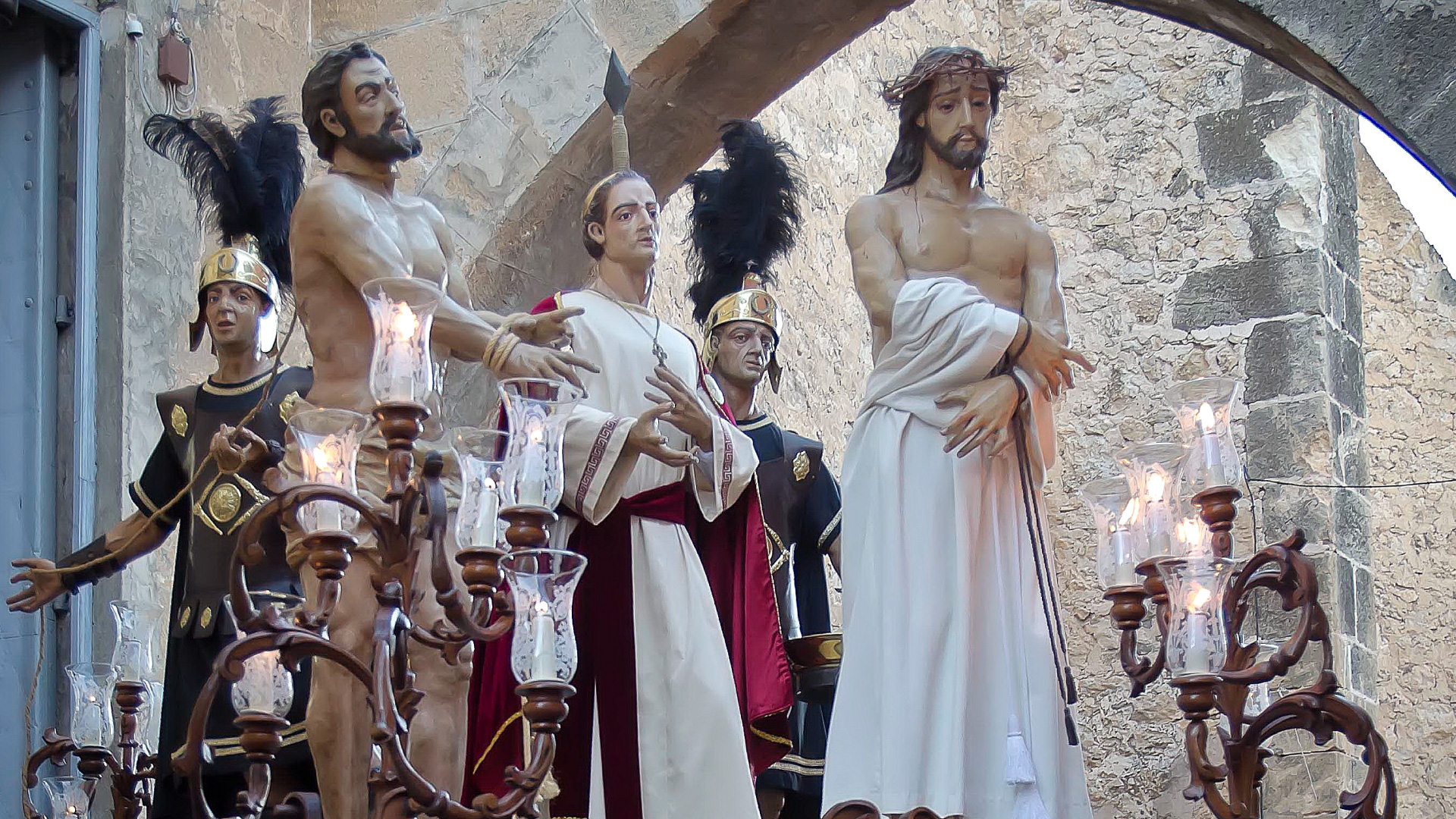 Grupo escultórico de Nuestro Padre Jesús de La Sentencia ante el Indulto a Barrabás